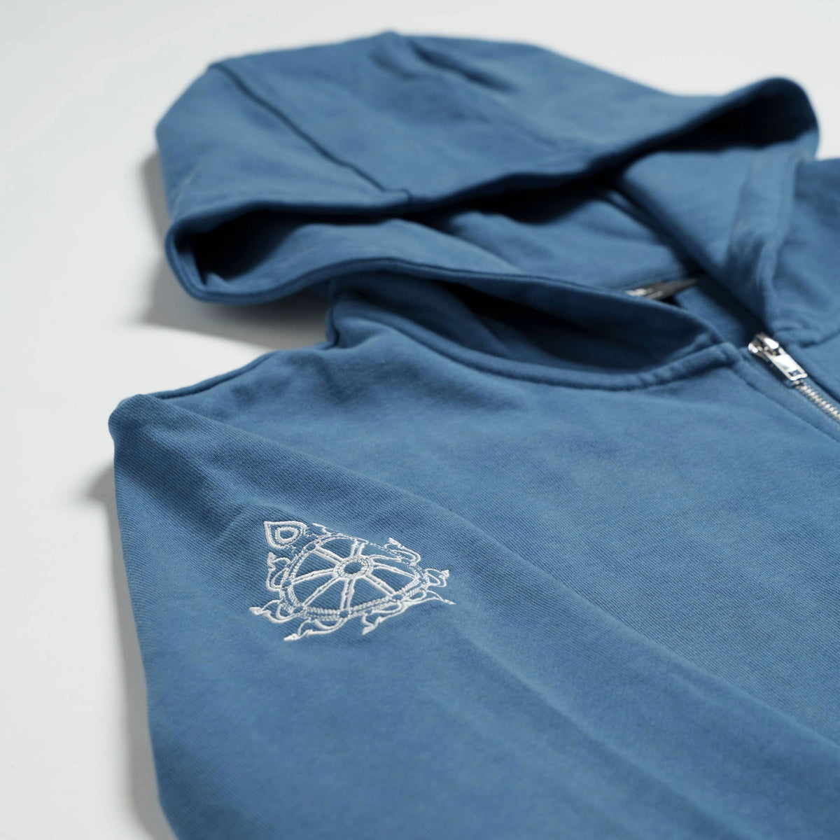 CHAKRA ZIP UP HOODIE BLUE