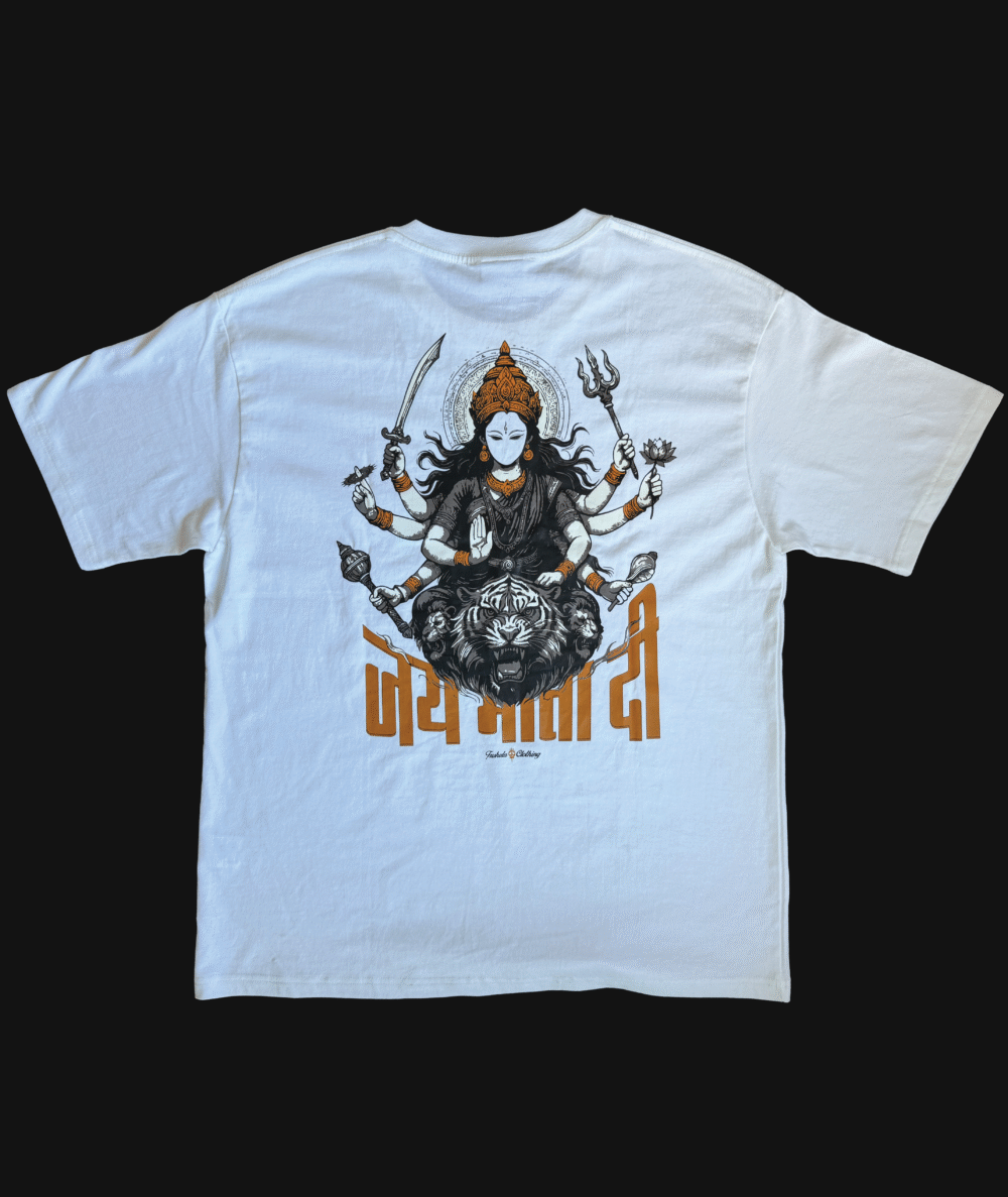 White Maa Durga Tee